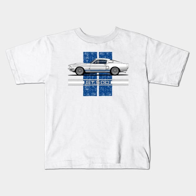 Classic muscle car Kids T-Shirt by jaagdesign